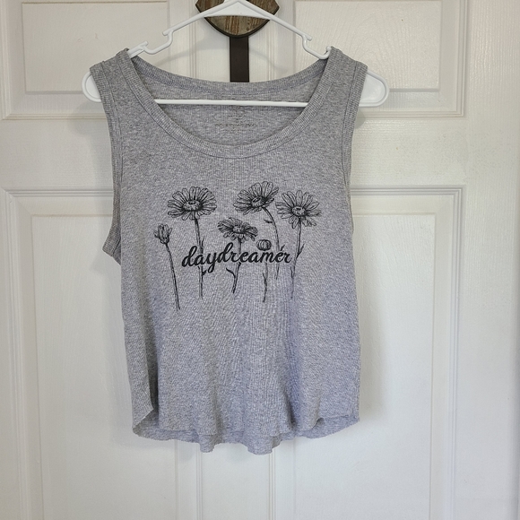 Daydreamer LA Woman's Sleeveless Tanktop, Size: Large Color: Grey - Picture 5 of 12